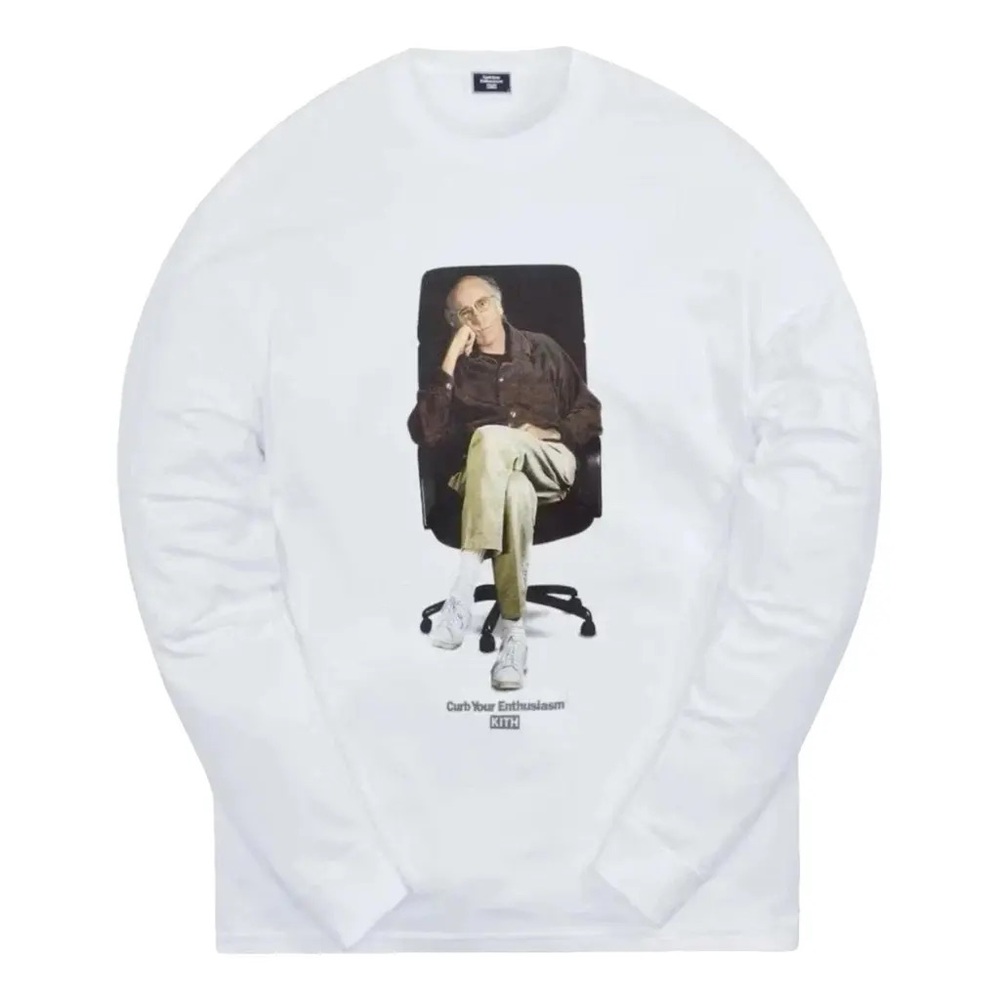 Kith x Curb Your Enthusiasm White Long Sleeve Tee
